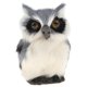 thumbnail image 2 of realista en cuclillas faux fur búho modelo animal figuras decoración del hogar gris, 2 of 5