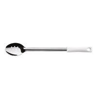 Di Solle - Cuchara Perforada Acero Inox 23 Cm Mango Blanco Durafio