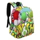 thumbnail image 2 of Yoshi-theme Backpack, Campus style schoolbag Bookbag with Adjustable Shoulder Straps And Large Zip Compartment, Unisex Travel Bags.42x30x15cm, 2 of 6