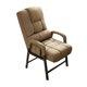 thumbnail image 4 of Silla De Escritorio, Asiento Acolchado, Cómodo Pa?o De Lino, Silla Moderna Para Ordenador, Color Marrón Claro, 4 of 5