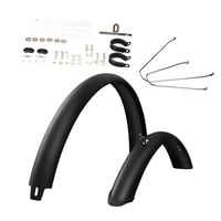 Ioensy - Guardias De Barro De Bicicleta De Montaña Cover Con Hardware De Montaje Road Bike Fenders De 29 Pulgadas De Plateado