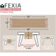 thumbnail image 2 of FEXIA Boho Table Runner Fall Burlap Brown Coffee Table Decor, 2 of 3