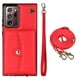 thumbnail image 1 of Crossbody PU Leather Phone Case For Samsung Galaxy S23 S22 Plus Note 20 Ultra Wallet Card Slots Magnetic Lanyard Cover, 1 of 3
