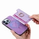 thumbnail image 3 of Funda Magnética Para Iphone 16 Pro Max Con Billetera Y Anillo Protector Resistente Morado, 3 of 6