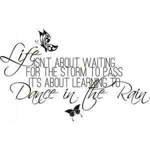 Rienda Libre Graphics - Decomural Dance In The Rain Inspirational Ws-32394