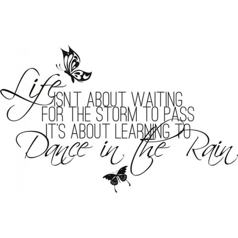 Rienda Libre Graphics - Decomural Dance In The Rain Inspirational Ws-32394