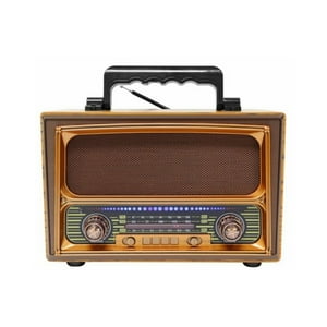 Genérico - Parlante Radio Am Fm Bluetooth Vintage Usb Recargable Lau