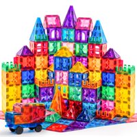 Baldosas Magnéticas Syncfun 110 Piezas Con Vehículo Para Niños De 3 A 8 Años