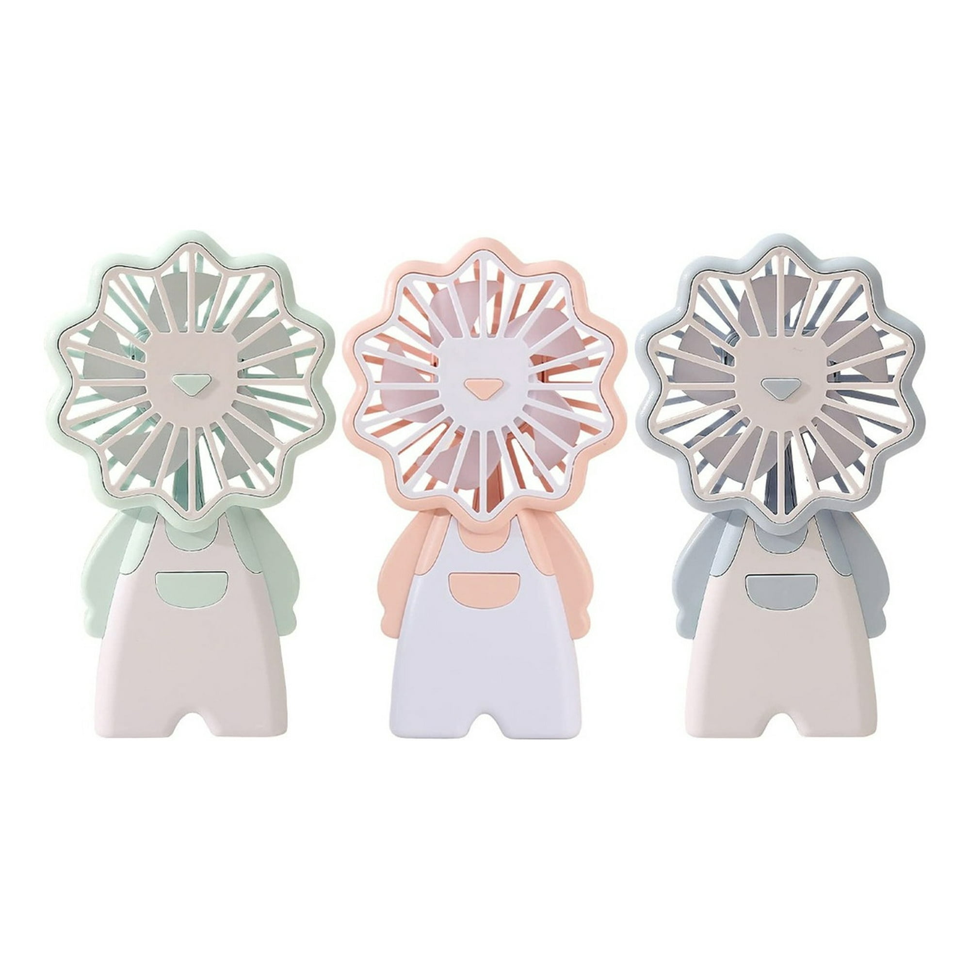 Genérico - Set 2 Mini Ventilador Portatil Astronauta Recargable Usb Lau