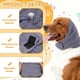 thumbnail image 3 of Envoltura de Cabeza para Perro, Envoltura de Orejas para Gato Orejeras Ajustables Cubierta de Cabeza Silenciosa Mangas Protección de Cabeza para Aliviar la Ansiedad Sin Sacudidas, (Lavanda, S), 3 of 7