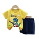 thumbnail image 1 of Pijama Niño Algodon Manga Corta Short Dino Musical Azul amarillo 48, 1 of 2
