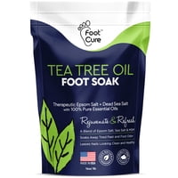 Foot Cure - Aceite De Árbol De Té Para Pies, Sal De Epsom, Para Reparar Las Uñas De Los Pies, 480 Ml