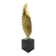 thumbnail image 2 of Figura Adorno De Hoja Dorada Decorativa En Resina Moderna S dorado, 2 of 8