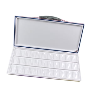 Magideal - Paleta De Acuarela Paleta De Pintura Caja De Pintura Vacía Para Principiantes De Gran Capacidad Paleta De Pintura De Viaje Paleta De Mezcla De Gouache 33 Pozos