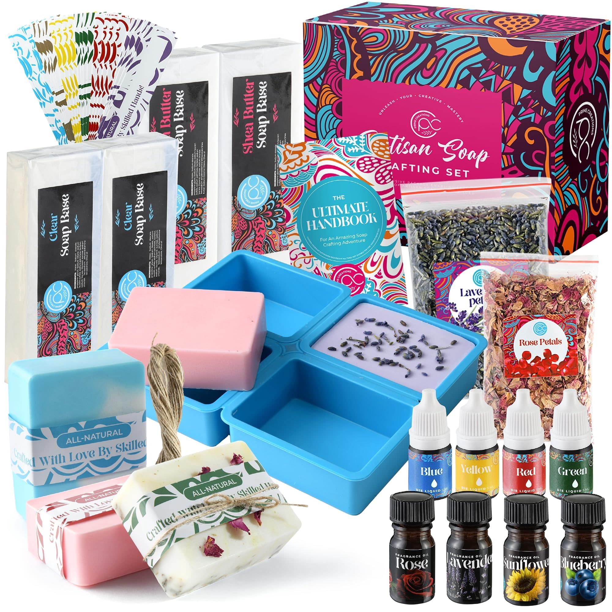 Kit Para Hacer Jabón Prime Creations, Set De Bricolaje Con Fragancias Y Moldes