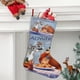 thumbnail image 2 of La Dama y el Vagabundo Tema: Calcetines de Navidad, fino lino blanco para colgar en escaleras y chimenea, decoración navideña para el hogar, regalo de Navidad.54cm×38cm, 2 of 5