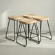 thumbnail image 1 of Pack 4 Sillas Piso Bar Taburete Nara Madera Exterior o Cocina Negras, 1 of 9