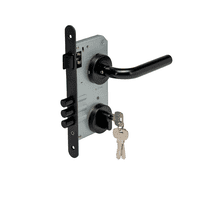 Odis - Set De Acceso Cerradura Embutir 201 + Manilla 9380 - Negro