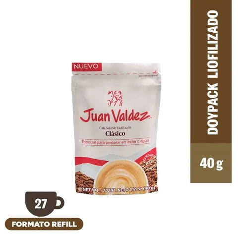 Café Juan Valdez Liofilizado Doypack 40G