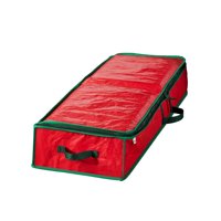 Bothyi - Bolsa De Almacenamiento De Papel De Regalo De Navidad Decoraciones Navideñas De Gran Capacidad Rojo