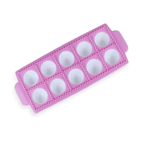 Genérico - Molde Para 10 Raviolis Redondos Color Blanco