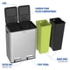 thumbnail image 3 of Cubo de Reciclaje Tzumi Doble Compartimento Acero Inoxidable 16 Galones, 3 of 9