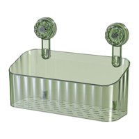 Bothyi - Cesta De Ducha Con Ventosa Montada En La Pared, Moderna, Para Baño, Apartamento, Cocina, Verde