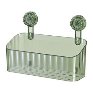 Bothyi - Cesta De Ducha Con Ventosa Montada En La Pared, Moderna, Para Baño, Apartamento, Cocina, Verde
