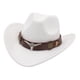 thumbnail image 2 of Sombrero De Vaquero Informal, Disfraz De Cosplay, Sombrero De Protección Solar, Verano, Para Senderismo, Blanco, 2 of 3
