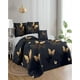 thumbnail image 3 of Quilt De Verano Plaza Y Media Diseño Mariposa Negro, 3 of 4