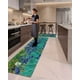 thumbnail image 1 of Set 2 Piezas Alfombra de Cocina Goma Antideslizante Diseño Estampado, 1 of 6