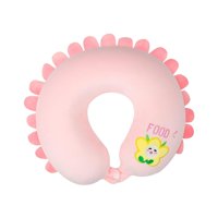 Magideal - Almohada De Viaje Para El Cuello De Espuma Viscoelástica, Almohada Para El Cuello De Avión Para En Casa Y Viajar , Rosado