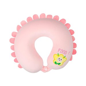 Magideal - Almohada De Viaje Para El Cuello De Espuma Viscoelástica, Almohada Para El Cuello De Avión Para En Casa Y Viajar , Rosado