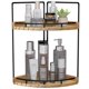 thumbnail image 1 of Organizador de mostrador de baño Dorhors, 2 niveles, madera, marrón, 1 of 7