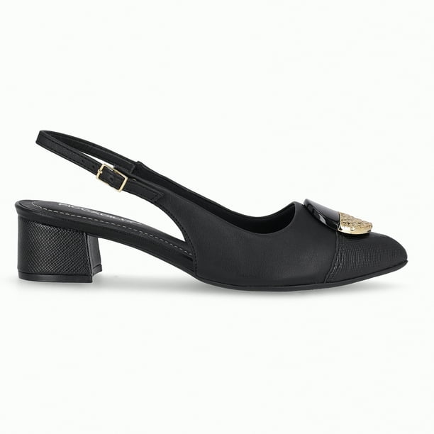 Zapato Mujer Negro/Dorado Taci 80 Piccadilly