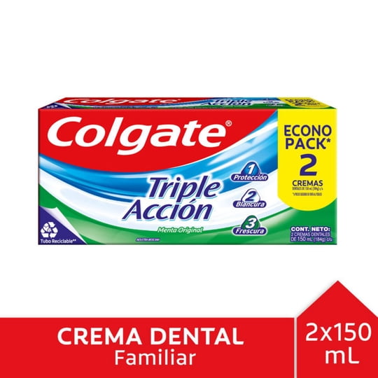 Pasta Dental Colgate Triple Acción Menta Original