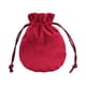 thumbnail image 2 of Bolsa De Terciopelo Con Cordón Para Regalo, Para Anillos, Joyas, Color Vino Tinto, 9,5 X 11,5 Cm, 2 of 5