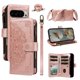 thumbnail image 1 of Para Google Pixel 10 Pro XL 5G Funda Tipo Billetera, 9 Ranuras para Tarjetas Bloqueo RFID Bolso Cruzado Cubierta de Cuero, Bolsillo con Cierre, Correa de Muñeca y Hombro Desmontable, Funda, 1 of 11