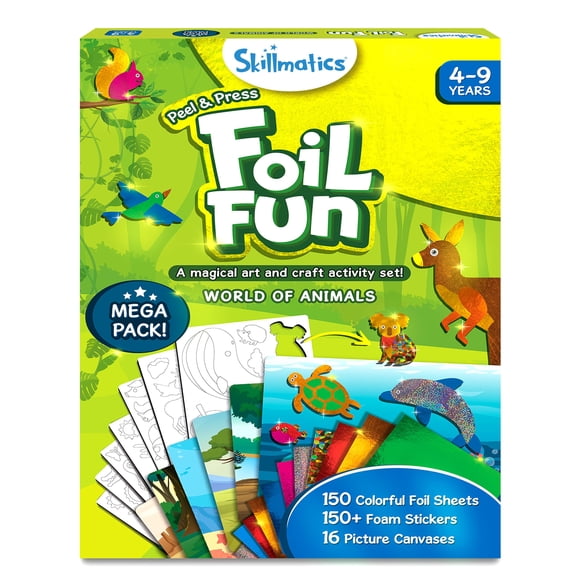 Actividad De Arte Y Manualidades Foil Divertidos Animales Para Niños De 4 A 9 Años