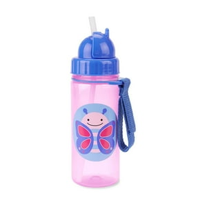 Skip Hop - Botella Con Bombilla Pp Mariposa
