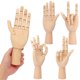 thumbnail image 5 of Material de arte kukmakri 4 piezas modelo de mano de madera 25 cm, 5 of 7