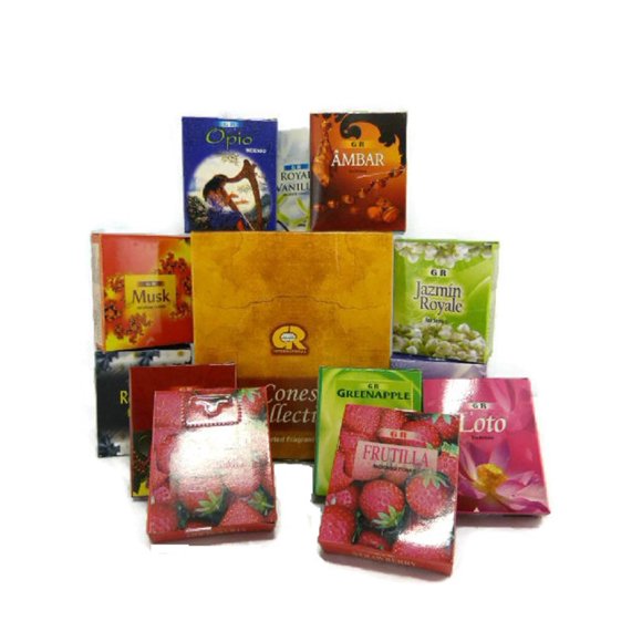 Incienso Divine VrindaCones - Caja de 12 Fragancias