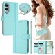 thumbnail image 2 of Samsung Galaxy S25 Edge Funda Billetera con Cierre Magnético, Verde Claro, 2 of 6