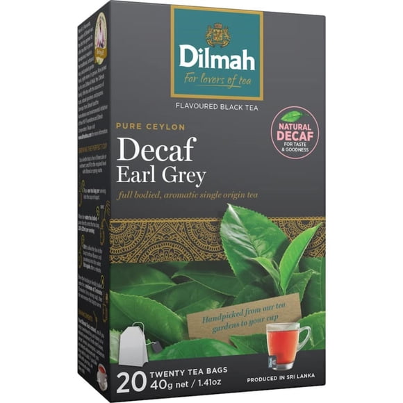 Té Descafeinado Earl Grey Caja, 20 Un