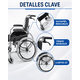 thumbnail image 5 of Silla Ruedas Ligera Plegable Doble Freno Resistente 120kg, 5 of 11