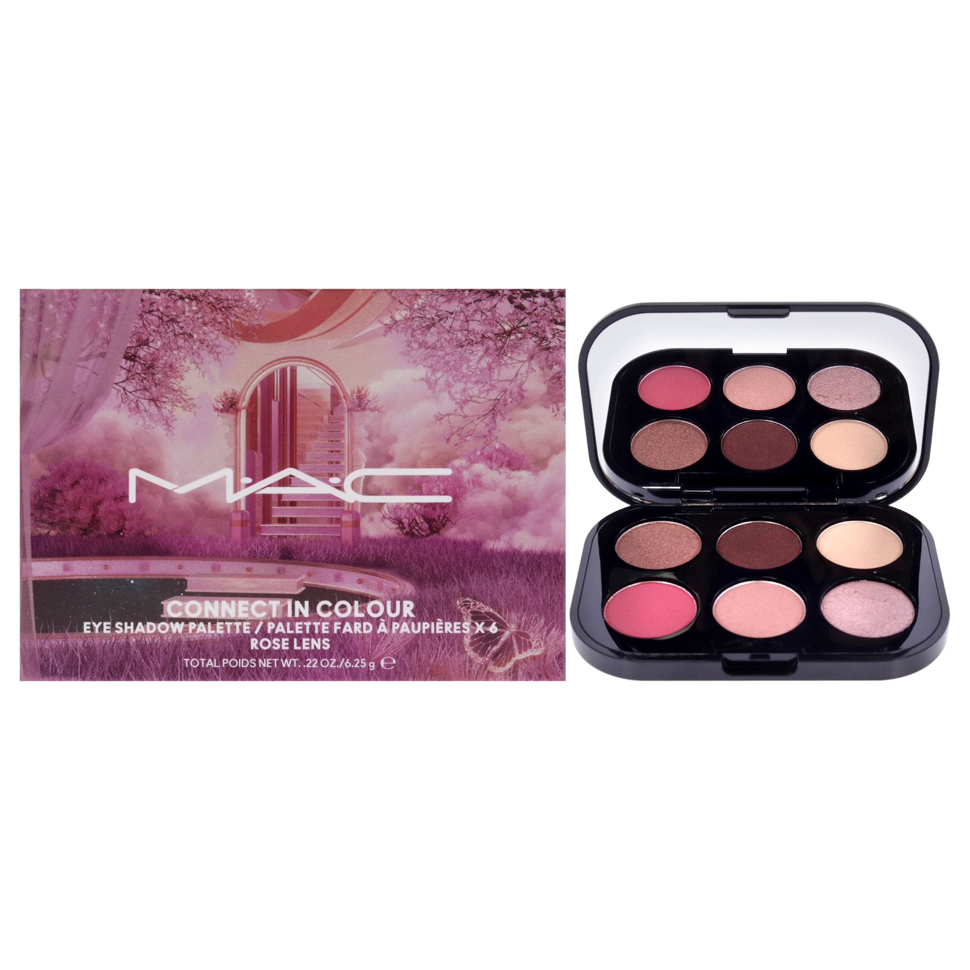 Paleta De Sombras Mac Connect In Colour Rose Lens 6 Tonos 6.2g Mujer