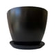 thumbnail image 2 of Set de 2 Maceteros y 2 Platos Biodegradables Actual Negro, 2 of 5