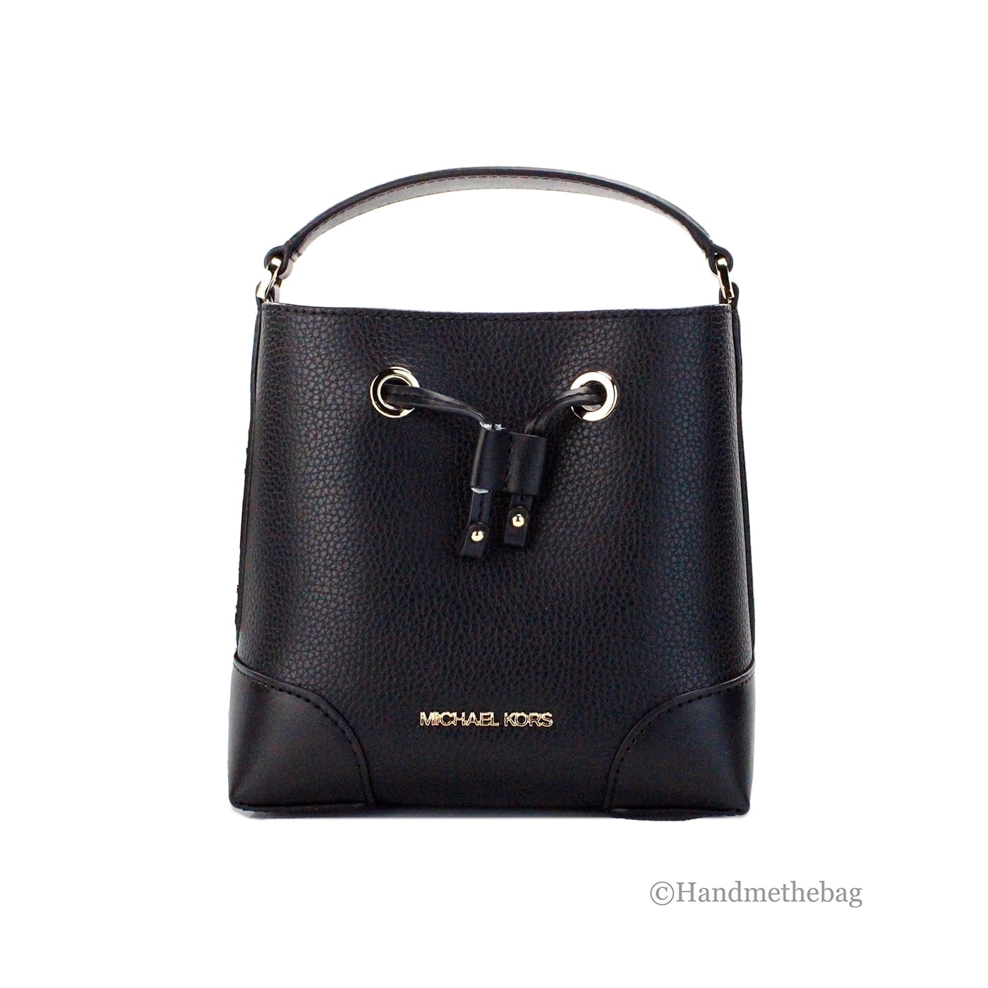Cartera Michael Kors Mercer Pequeño Cuero Negro