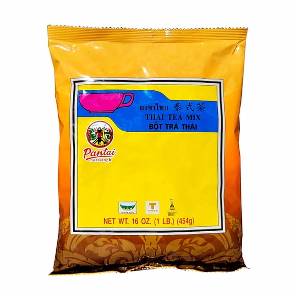 Mezcla de té helado tailandés Pantai Norasingh, estilo tradicional, 480 ml