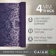 thumbnail image 2 of Tapete de yoga Gaiam Classic Print antideslizante de 4 mm, Purple Lattice, 2 of 6
